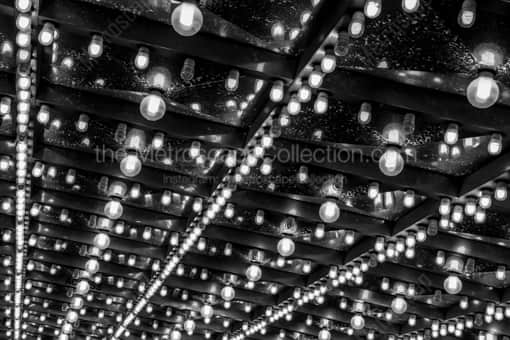 Lights Under the Riviera -- Las Vegas Black and White Photos