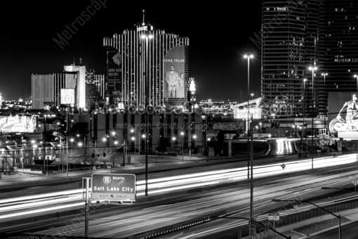 The Rio Hotel and Casino at Night -- Las Vegas Black and White Photos