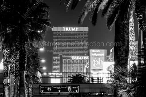 The Las Vegas Trump Hotel -- Las Vegas Black and White Photos