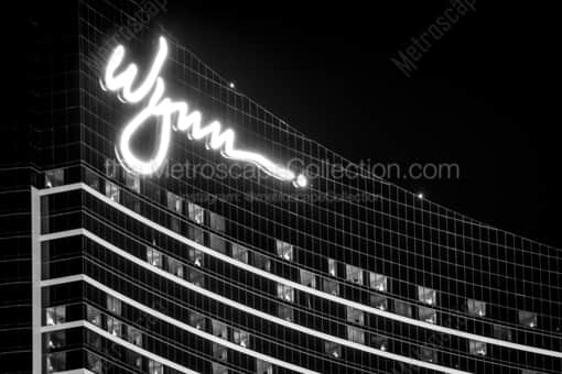 The Wynn Hotel -- Las Vegas Black and White Photos