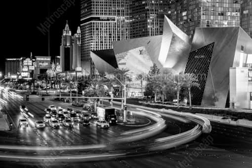 Las Vegas Black and White Photography of The Shops at Crystal Palace on Las Vegas Boulevard The Shops at Crystal Palace on Las Vegas Boulevard -- Las Vegas Black and White Photography