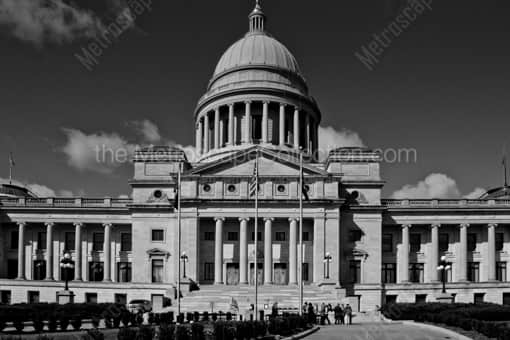 The Arkansas State Capitol Building -- Little Rock Black and White Photography