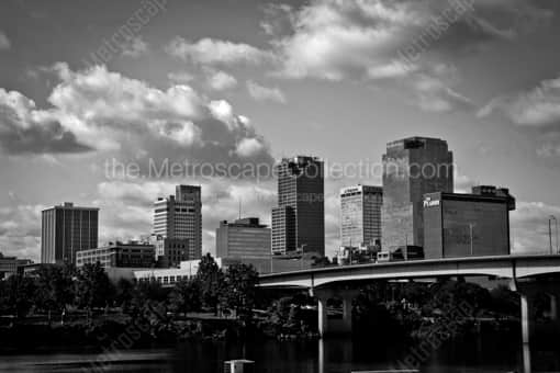 The Little Rock Skyline -- Little Rock Black and White Photography