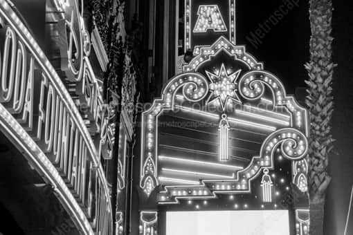 Los Angeles Black and White Photography of The El Capitan Theater on Hollywood Boulevard The El Capitan Theater on Hollywood Boulevard -- Los Angeles Black and White Photography