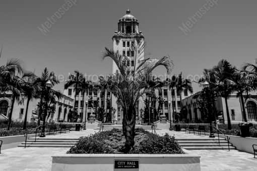 Beverly Hills City Hall -- Los Angeles Black and White Photography