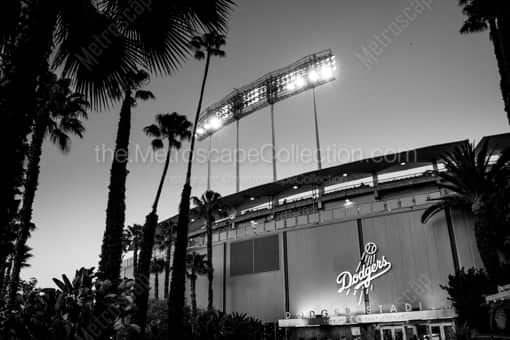 Dodger Stadium -- Los Angeles Black and White Photography