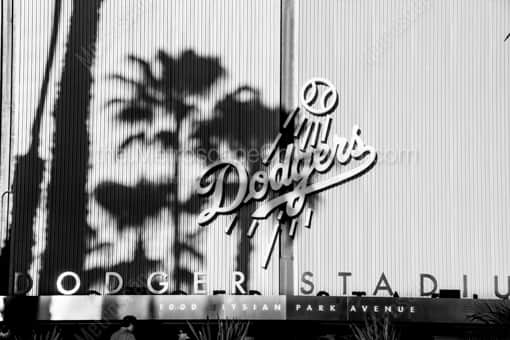 Dodger Stadium in Elysian park -- Los Angeles Black and White Photography