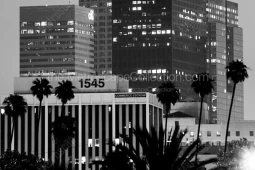 Los Angeles Black and White Photography of The Commerce Escrow and Paul Hastings Building in Downtown LA The Commerce Escrow and Paul Hastings Building in Downtown LA -- Los Angeles Black and White Photography