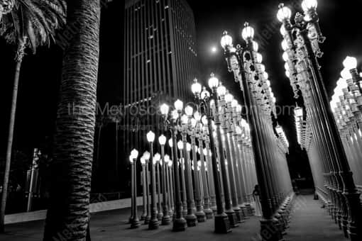Los Angeles Black and White Photography of The Lamps at the Los Angeles County Museum of Art The Lamps at the Los Angeles County Museum of Art -- Los Angeles Black and White Photography