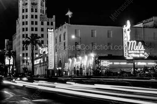 Los Angeles Black and White Photography of The Hollywood Museum and First National Building The Hollywood Museum and First National Building -- Los Angeles Black and White Photography