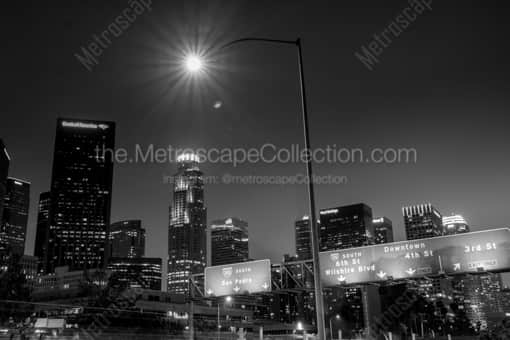 110 South to San Pedro -- Los Angeles Black and White Photography