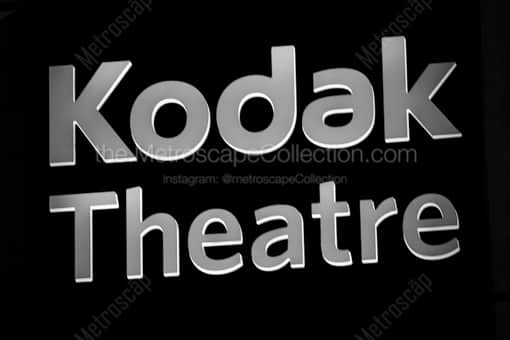 The Kodak Theatre Sign -- Los Angeles Black and White Photography