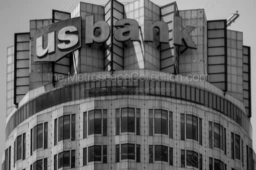 The Top of the US Bank Building -- Los Angeles Black and White Photography