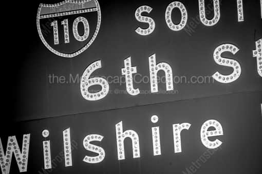 The 110 South -- Los Angeles Black and White Photography