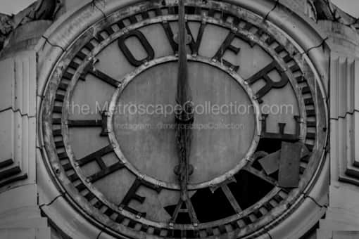 The Tower Theatre Clock -- Los Angeles Black and White Photography