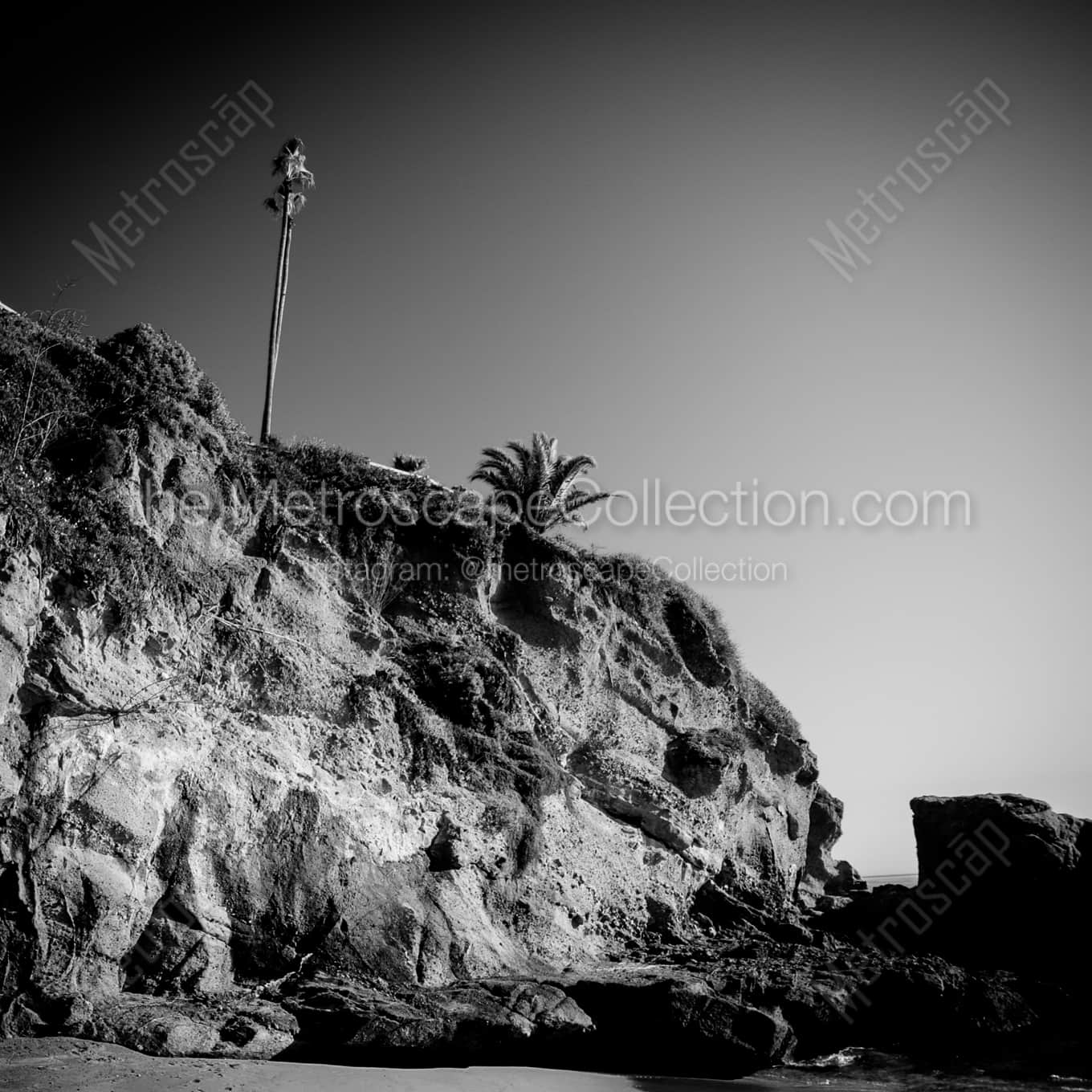 The Laguna Beach Skyline landscape black and white Photography The Laguna Beach Skyline landscape black and white Photography square crop