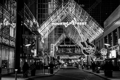 Fourth Street in Downtown Louisville -- Louisville Black and White Photos
