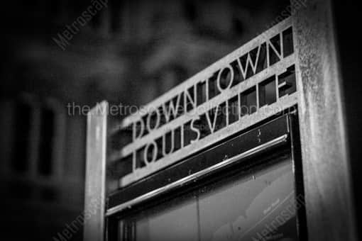 Downtown Louisville Iron Work -- Louisville Black and White Photos