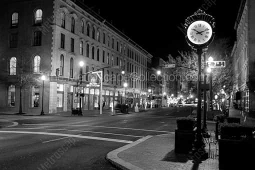 The Clock at Seventh and Main -- Louisville Black and White Photos