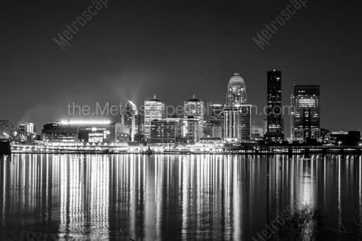 The Downtown Louisville Skyline -- Louisville Black and White Photos