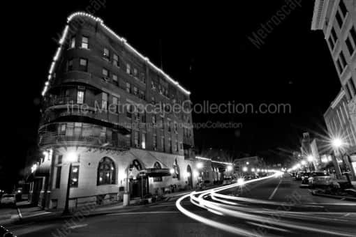 The Historic Lafayette Hotel in Marietta Ohio -- Marietta Black and White Photography