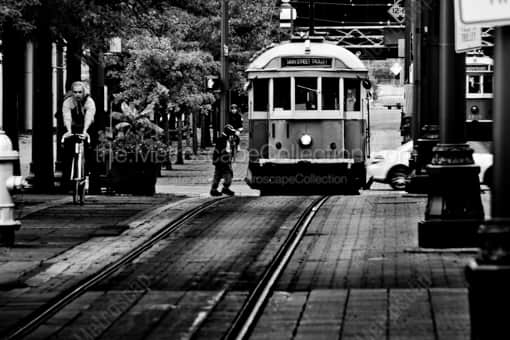 The Memphis Street Car Trollies -- Memphis Black and White Photography