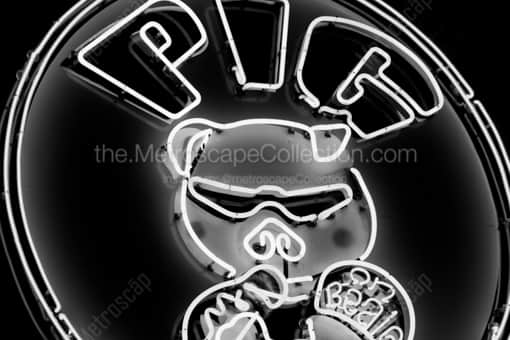 Pig on Beale -- Memphis Black and White Photography