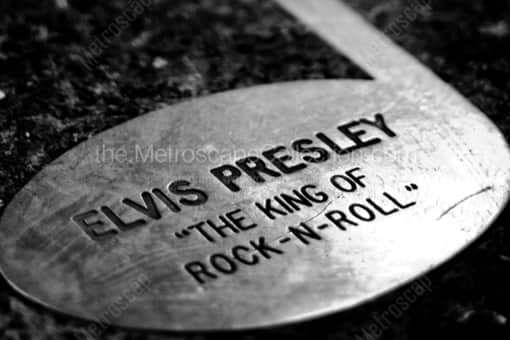 The Elvis Presley Note on Beale Street -- Memphis Black and White Photography