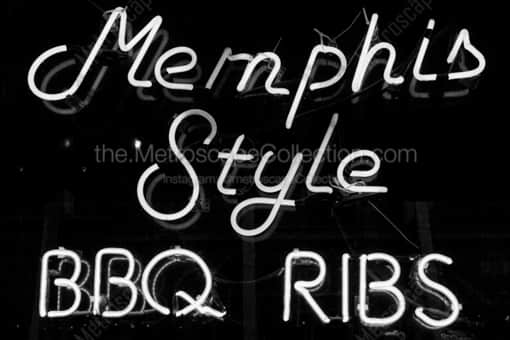 Memphis Style BBQ Ribs -- Memphis Black and White Photography