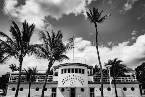 The Miami Beach Patrol Headquarters -- Miami Black and White Photography