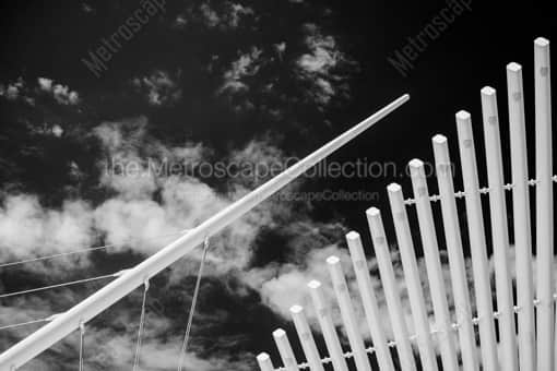 The Burke Brise Soleil Wing on the Milwaukee Art Museum -- Milwaukee Black and White Photos