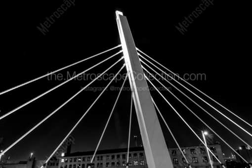 A Spire of the Sixth Street Bridge -- Milwaukee Black and White Photos