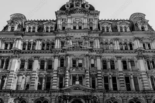 The Mitchell Building in Downtown Milwaukee -- Milwaukee Black and White Photos