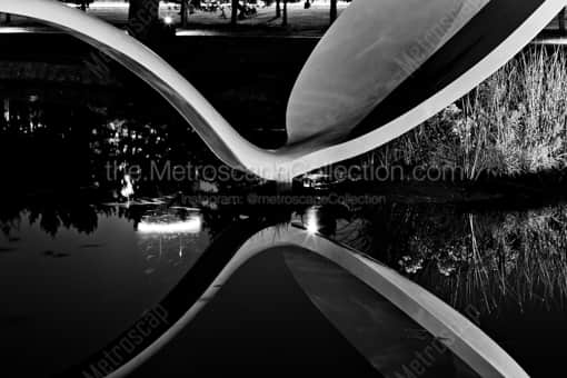 The Reflection of Spoonbridge -- Minneapolis Black and White Photos