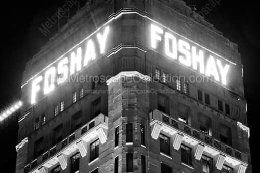 The Top of the Foshay Tower at Night -- Minneapolis Black and White Photos