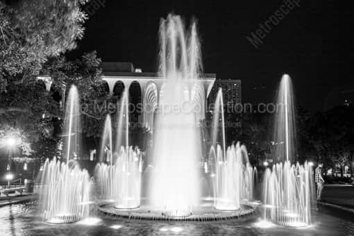 The Fountain near the ING Building -- Minneapolis Black and White Photos