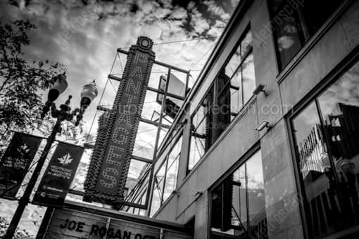 The Pantages Theater Sign -- Minneapolis Black and White Photos