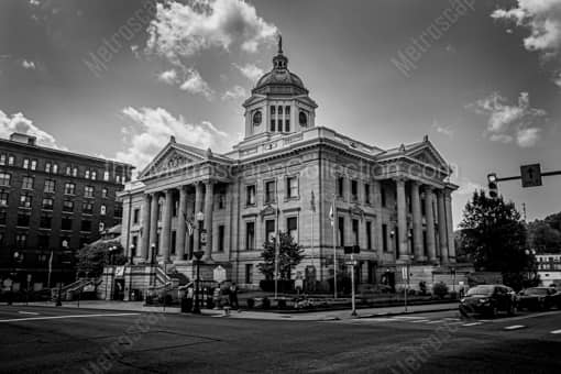 Morgantown WV Black and White Photography of The Marion County Courthouse in Fairmont West Virginia The Marion County Courthouse in Fairmont West Virginia -- Morgantown WV Black and White Photography