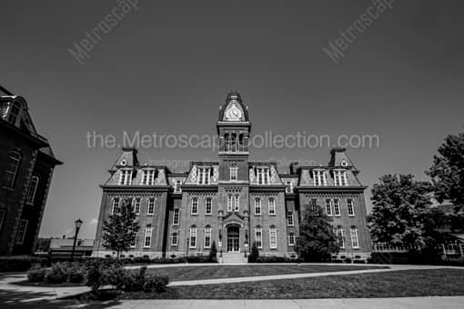 West Virginia University Woodburn Hall -- Morgantown WV Black and White Photos