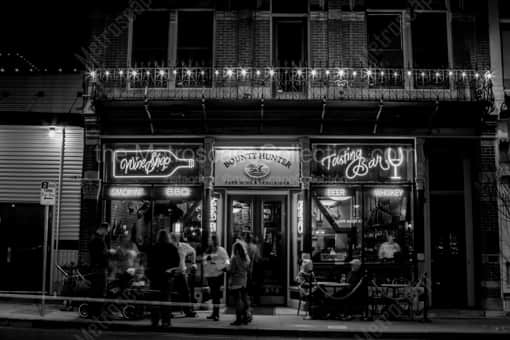 Napa-Valley Black and White Photography of The Bounty Hunter Wine Bar and Restaurant The Bounty Hunter Wine Bar and Restaurant -- Napa-Valley Black and White Photography