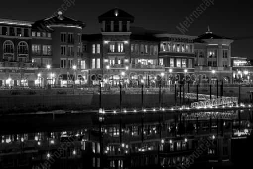 The Pear in Downtown Napa at Night -- Napa-Valley Black and White Photos