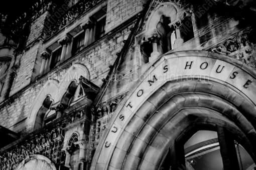 Nashville Black and White Photography of The Gothic Looking Nashville Customs House The Gothic Looking Nashville Customs House -- Nashville Black and White Photography
