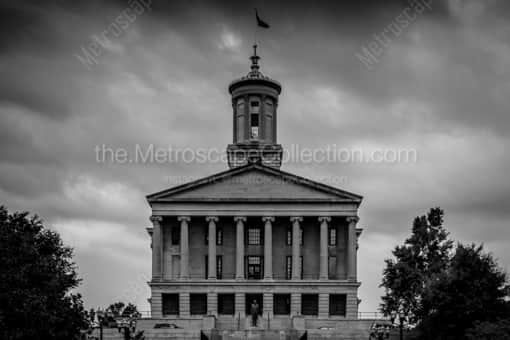 The Tennessee State Capitol Building -- Nashville Black and White Photos