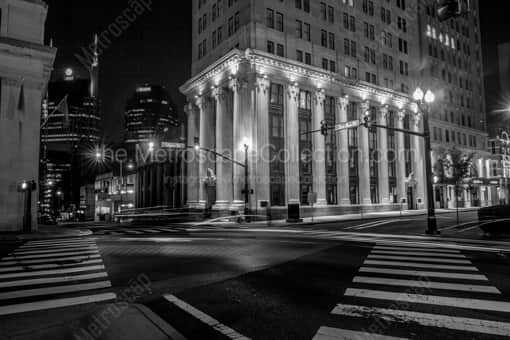 Nashville Black and White Photography of The Corner of Third and Union in Downtown Nashville The Corner of Third and Union in Downtown Nashville -- Nashville Black and White Photography