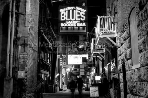 The Bourbon Street Blues Boogie Bar -- Nashville Black and White Photos