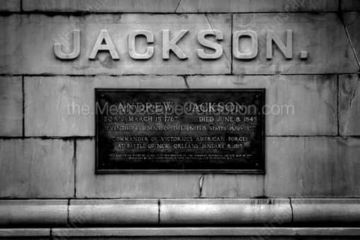 Nashville Black and White Photography of The Andrew Jackson Statue Tennessee Capitol The Andrew Jackson Statue Tennessee Capitol -- Nashville Black and White Photography