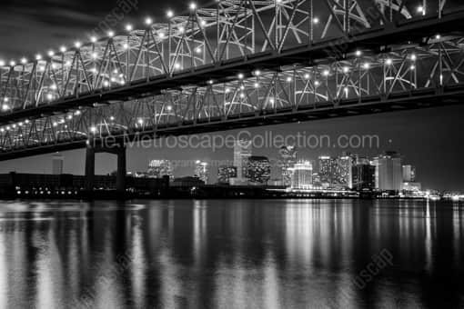 The New Orleans Skyline -- New Orleans Black and White Photography