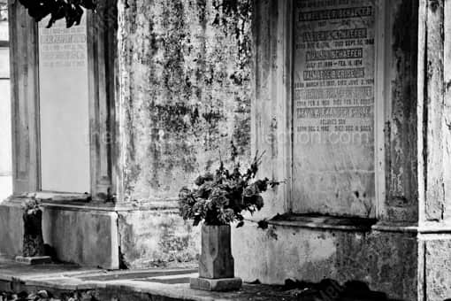 A Lafayette Cemetery Mausoleum -- New Orleans Black and White Photography