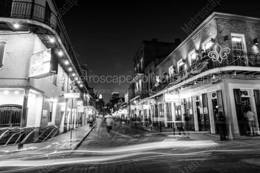 The Bourbon Street Blues Club -- New Orleans Black and White Photography