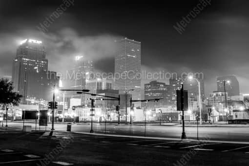 Fog Envelopes Downtown New Orleans -- New Orleans Black and White Photography